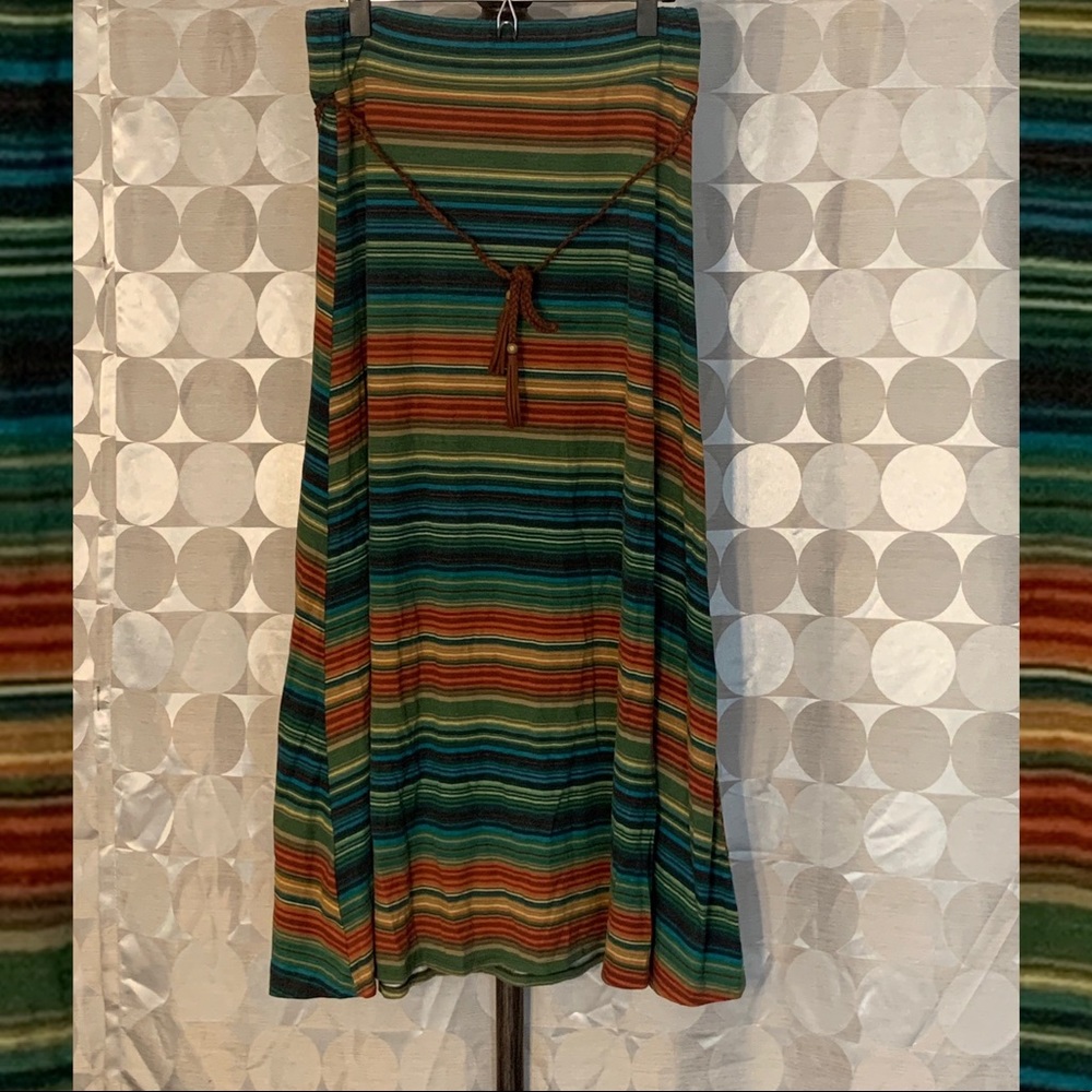 Striped Maxi Skirt